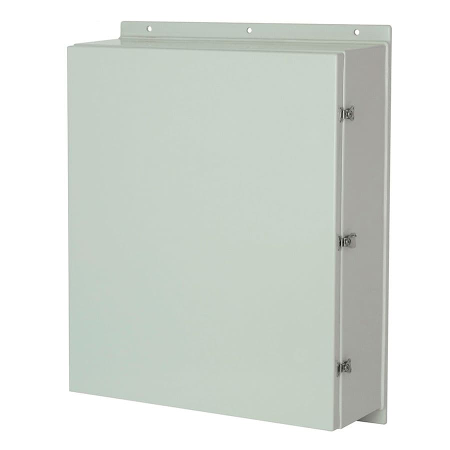 Allied Moulded Products AM363016L 36"x30"x16" Empire Series fiberglass wall mount enclosure assembly with hinged cover and stainless-steel snap latches Allied Moulded Products AM363016L 36"x30"x16" Empire Series fiberglass wall mount enclosure assembly with hinged cover and stainless-steel snap latches