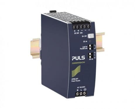 Puls CP20.241-V1 PULS CP20.241-V1 is a DIN rail mounting power supply unit with an aluminium housing, designed for an ambient air temperature range of -25 to +70°C. It features a net width of 48mm and dimensions of W48mm x H124mm x D127mm. The unit has a current consumption of 11A peak max. inrush at 230Vac input and 7A peak max. inrush at 120Vac input. Its efficiency rates are 0.956 at 230Vac input, 0.942 at 120Vac input, and 0.936 at 100Vac input. The CP20.241-V1 offers a 450ms start-up delay and rise times of 145ms and 160ms under specified conditions. It includes protection functions such as output overvoltage protection and overload/short-circuit protection, with the capability for series or parallel operation for increased output voltages or power. The unit is resistant to back-feeding loads up to 35V. Power dissipation/losses are 22.1W and 29.6W under full output load for 230Vac and 120Vac inputs, respectively. The output stage capacitance is 8500µF. Electrical durability spans from 31,000 to 488,000 hours under various conditions. The ripple is 50mVpp. This AC/DC power supply unit features a 20% power reserve, remote shutdown, ATEX approval, and a DC-OK relay contact output. Connection is made via screw-clamp connections. It supports a supply voltage range of 88Vdc-180Vdc and 85Vac-264Vac, with a rated current of 20A at 24Vdc, and offers a rated power of 480W. The output voltage is adjustable between 24Vdc and 28Vdc, with a 500mV turn-ON overshoot and a hold time of 32ms at 120/230Vac input. Puls CP20.241-V1 PULS CP20.241-V1 is a DIN rail mounting power supply unit with an aluminium housing, designed for an ambient air temperature range of -25 to +70°C. It features a net width of 48mm and dimensions of W48mm x H124mm x D127mm. The unit has a current consumption of 11A peak max. inrush at 230Vac input and 7A peak max. inrush at 120Vac input. Its efficiency rates are 0.956 at 230Vac input, 0.942 at 120Vac input, and 0.936 at 100Vac input. The CP20.241-V1 offers a 450ms start-up delay and rise times of 145ms and 160ms under specified conditions. It includes protection functions such as output overvoltage protection and overload/short-circuit protection, with the capability for series or parallel operation for increased output voltages or power. The unit is resistant to back-feeding loads up to 35V. Power dissipation/losses are 22.1W and 29.6W under full output load for 230Vac and 120Vac inputs, respectively. The output stage capacitance is 8500µF. Electrical durability spans from 31,000 to 488,000 hours under various conditions. The ripple is 50mVpp. This AC/DC power supply unit features a 20% power reserve, remote shutdown, ATEX approval, and a DC-OK relay contact output. Connection is made via screw-clamp connections. It supports a supply voltage range of 88Vdc-180Vdc and 85Vac-264Vac, with a rated current of 20A at 24Vdc, and offers a rated power of 480W. The output voltage is adjustable between 24Vdc and 28Vdc, with a 500mV turn-ON overshoot and a hold time of 32ms at 120/230Vac input.