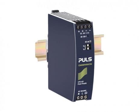 Puls CP5.481 PULS CP5.481 is a DIN rail mounting power supply unit with an aluminium housing, designed for a wide range of industrial applications. It operates within an ambient air temperature range of -10 to +70°C, with linear derating between +60 and +70°C. The unit consumes current at varying rates depending on the input voltage, including 0.61A at 230Vac, 1.09A at 120Vac, and 1.31A at 100Vac for full output, among other specified rates. It features an IP20 degree of protection and achieves an efficiency of up to 93.5% at 230Vac input. The dimensions are specified as 32mm in width, 124mm in height, and 102mm in depth. The CP5.481 includes a time delay for start-up and rise, with specific values provided for different conditions. It offers protection functions such as output overvoltage and overload/short-circuit protection, with the capability for series or parallel operation for increased output voltages or power. The unit is resistant to back-feeding loads up to 63V. Power dissipation losses are detailed for various input conditions, and the output stage capacitance is 750µF. Electrical durability is extensively detailed, highlighting operational hours under various conditions and temperatures. The ripple voltage is specified under different load conditions. This AC/DC power supply unit is part of the CP-series, designed with NEC Class 2, a 20% power reserve, and includes a DC-OK relay contact output. Connection is facilitated through screw-clamp connections. It supports a wide range of supply voltages both in AC and DC, with detailed specifications for rated current and power across different temperatures, and an adjustable output voltage range of 48-56Vdc. The hold time after power loss is also specified for different input conditions. Puls CP5.481 PULS CP5.481 is a DIN rail mounting power supply unit with an aluminium housing, designed for a wide range of industrial applications. It operates within an ambient air temperature range of -10 to +70°C, with linear derating between +60 and +70°C. The unit consumes current at varying rates depending on the input voltage, including 0.61A at 230Vac, 1.09A at 120Vac, and 1.31A at 100Vac for full output, among other specified rates. It features an IP20 degree of protection and achieves an efficiency of up to 93.5% at 230Vac input. The dimensions are specified as 32mm in width, 124mm in height, and 102mm in depth. The CP5.481 includes a time delay for start-up and rise, with specific values provided for different conditions. It offers protection functions such as output overvoltage and overload/short-circuit protection, with the capability for series or parallel operation for increased output voltages or power. The unit is resistant to back-feeding loads up to 63V. Power dissipation losses are detailed for various input conditions, and the output stage capacitance is 750µF. Electrical durability is extensively detailed, highlighting operational hours under various conditions and temperatures. The ripple voltage is specified under different load conditions. This AC/DC power supply unit is part of the CP-series, designed with NEC Class 2, a 20% power reserve, and includes a DC-OK relay contact output. Connection is facilitated through screw-clamp connections. It supports a wide range of supply voltages both in AC and DC, with detailed specifications for rated current and power across different temperatures, and an adjustable output voltage range of 48-56Vdc. The hold time after power loss is also specified for different input conditions.