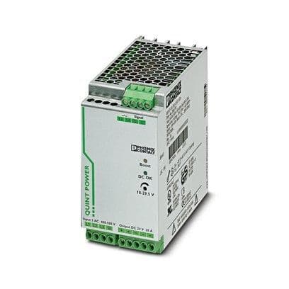 Phoenix Contact 2866792 Primary-switched power supply unit, QUINT POWER, Screw connection, SFB Technology (Selective Fuse Breaking), input:Â 3-phase, output: 24 VÂ DC / 20 A Phoenix Contact 2866792 Primary-switched power supply unit, QUINT POWER, Screw connection, SFB Technology (Selective Fuse Breaking), input:Â 3-phase, output: 24 VÂ DC / 20 A