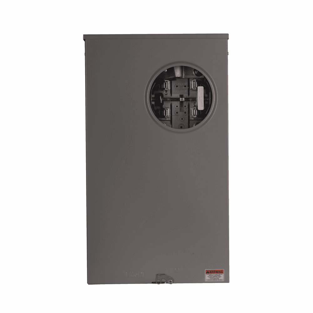 Eaton 1008435CH 1008435CH Eaton - Eaton meter socket, Meter socket, 320A, Over/under, Solid top, #4-600 kcmil, 4-jaw, 1-ph, #4-600 kcmil, Barrel Lock provision, Lever bypass, Gnd conn (#14-#2 Cu), Triplex, 4 Eaton 1008435CH 1008435CH Eaton - Eaton meter socket, Meter socket, 320A, Over/under, Solid top, #4-600 kcmil, 4-jaw, 1-ph, #4-600 kcmil, Barrel Lock provision, Lever bypass, Gnd conn (#14-#2 Cu), Triplex, 4