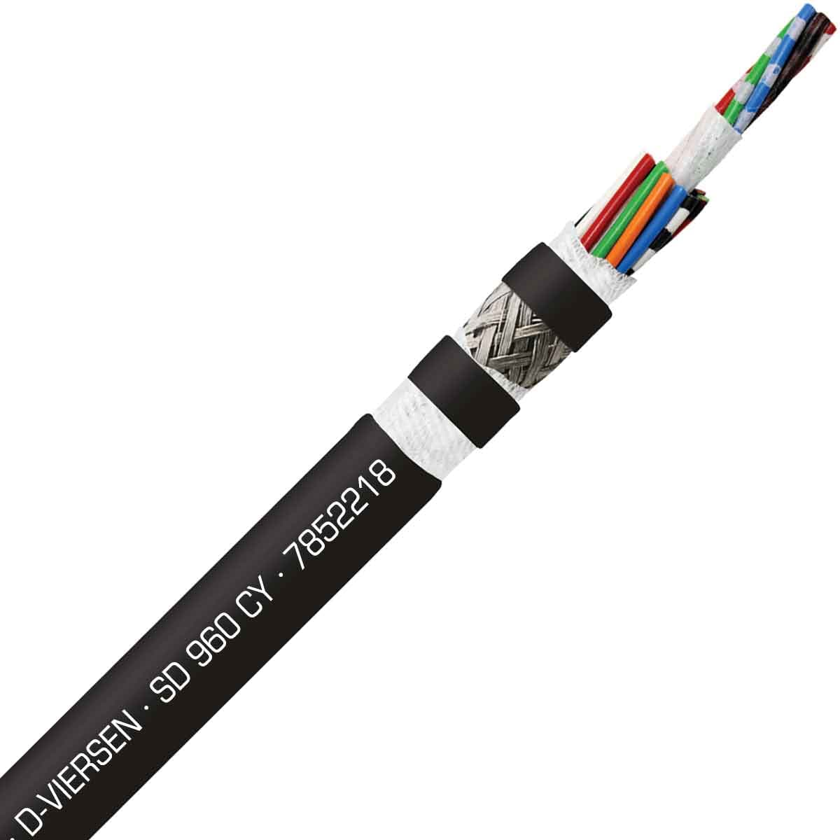 SAB 7852218 SD 960 CY - 22 AWG/18c, shielded oil resistant continuous flex PVC data cable, UL, CE, RoHS SAB 7852218 SD 960 CY - 22 AWG/18c, shielded oil resistant continuous flex PVC data cable, UL, CE, RoHS