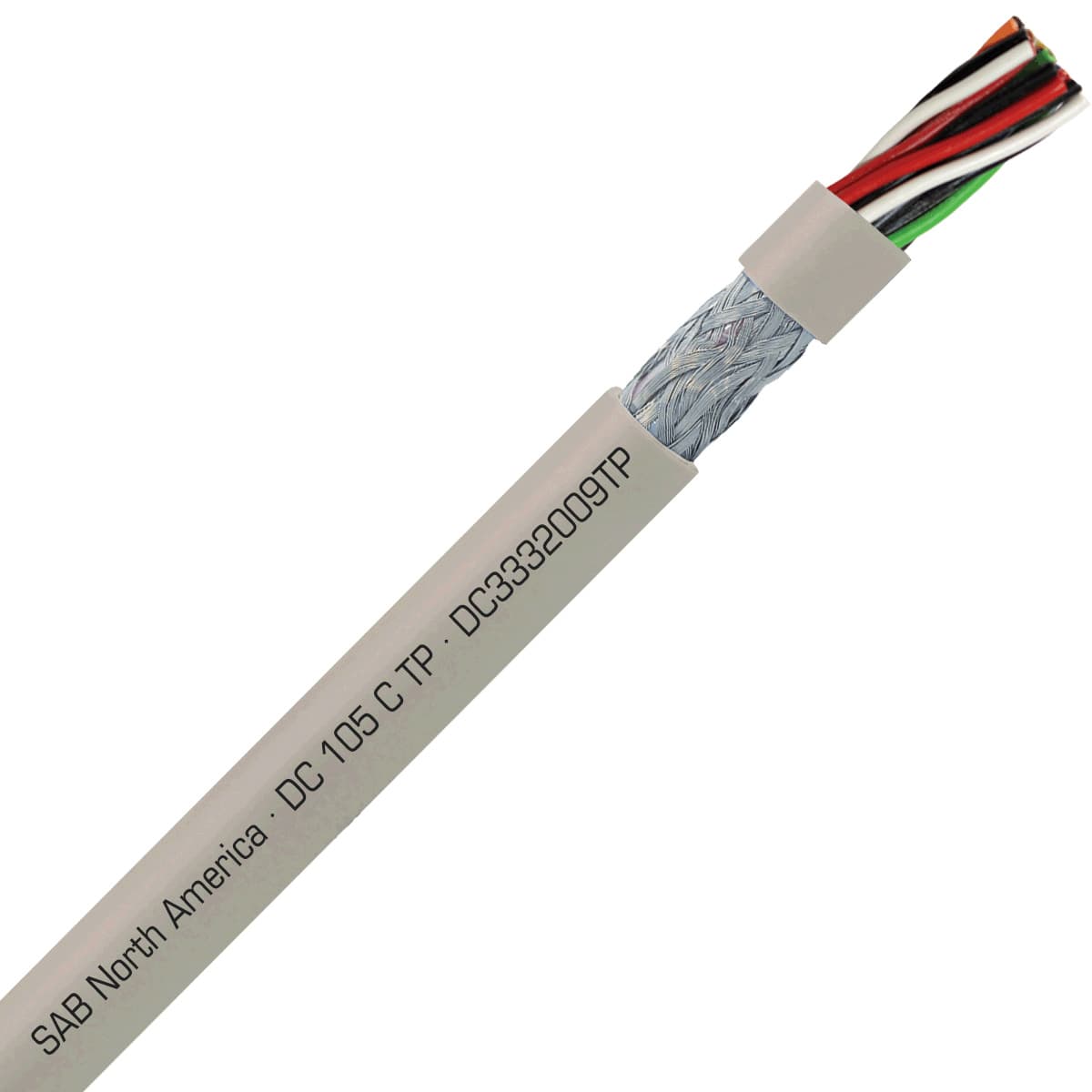 SAB DC3332009TP DC 105 C TP - 20 AWG/9pr, shielded flexible oil resistant data pair cable, UL, CSA, CE, RoHS SAB DC3332009TP DC 105 C TP - 20 AWG/9pr, shielded flexible oil resistant data pair cable, UL, CSA, CE, RoHS