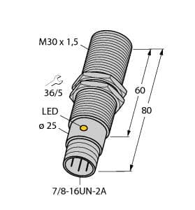 BI10-G30-ADZ30X2-B1131 Part Image. Manufactured by Turck.