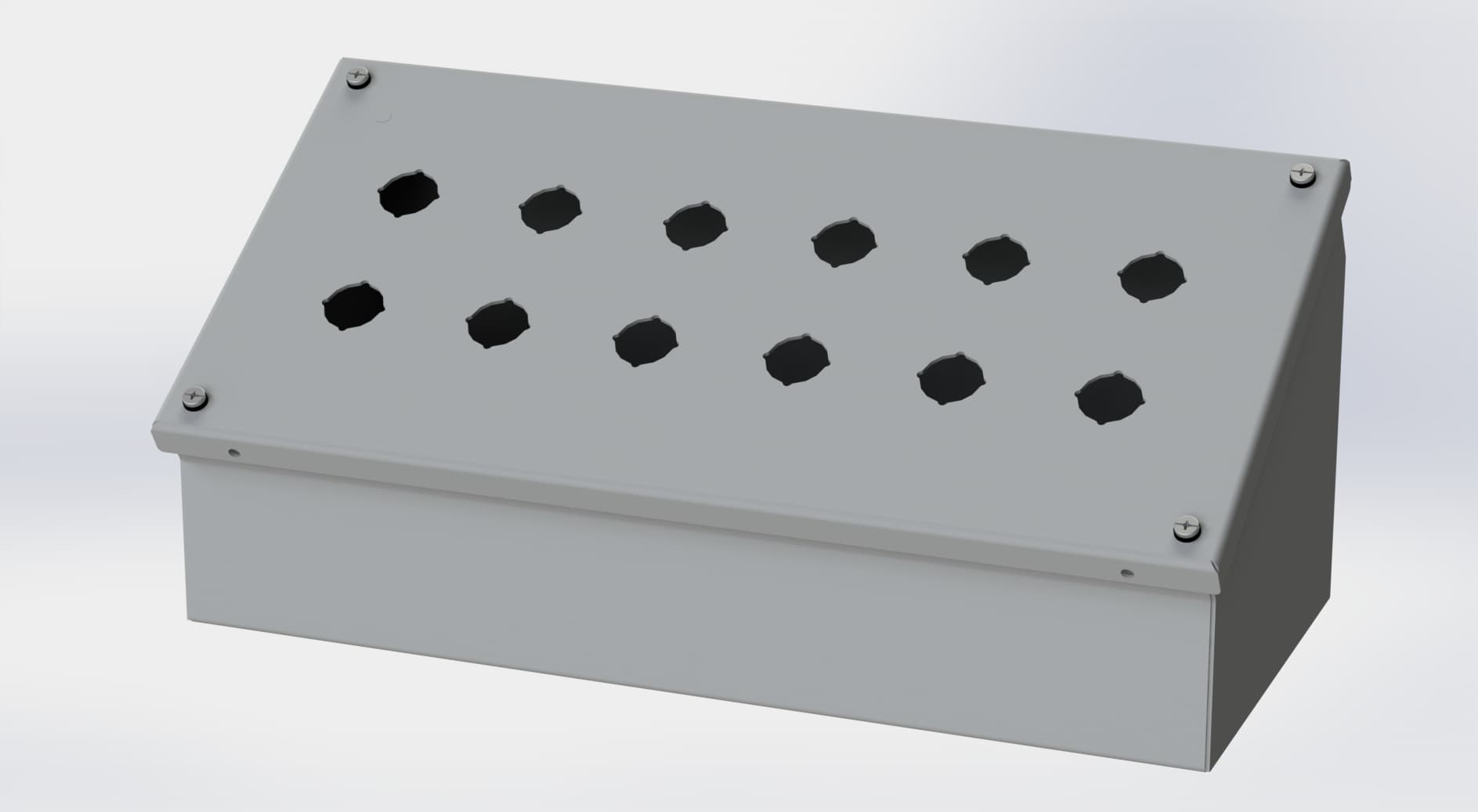 Saginaw Control SCE-12PBAI PBAI Enclosure, Height:7.25", Width:15.25", Depth:6.75", ANSI-61 gray powder coating inside and out. Saginaw Control SCE-12PBAI PBAI Enclosure, Height:7.25", Width:15.25", Depth:6.75", ANSI-61 gray powder coating inside and out.