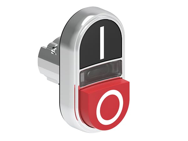 Lovato Electric LPSBL7222 LPSBL7222 Lovato - Double-touch actuator, spring return, white indicator dia: 22mm Platinum series metal, 1 extended and 1 flush pushbuttons. Both spring return, Black - Red/I - 0 Lovato Electric LPSBL7222 LPSBL7222 Lovato - Double-touch actuator, spring return, white indicator dia: 22mm Platinum series metal, 1 extended and 1 flush pushbuttons. Both spring return, Black - Red/I - 0