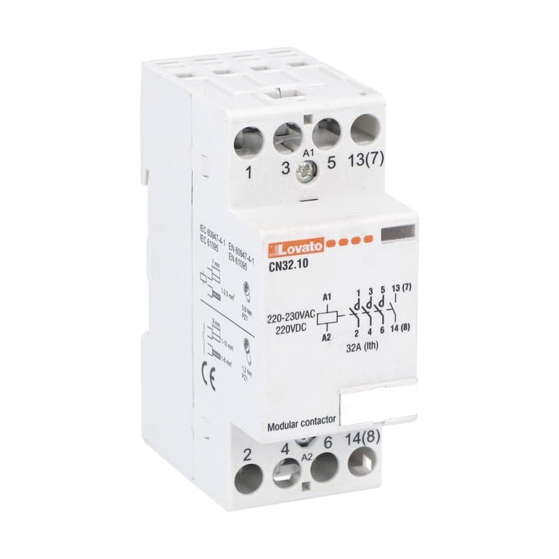 Lovato Electric CN3210024 CN3210024 Lovato - Modular contactor, three-pole or four-pole, 32A AC1, 24VAC/DC (4NO) Lovato Electric CN3210024 CN3210024 Lovato - Modular contactor, three-pole or four-pole, 32A AC1, 24VAC/DC (4NO)
