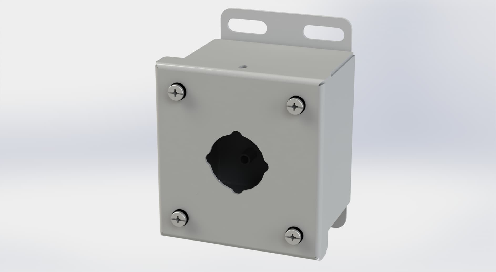 Saginaw Control SCE-1PB PB Enclosure, Height:3.50", Width:3.25", Depth:2.75", ANSI-61 gray powder coating inside and out. Saginaw Control SCE-1PB PB Enclosure, Height:3.50", Width:3.25", Depth:2.75", ANSI-61 gray powder coating inside and out.