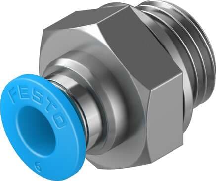 Festo 186097 push-in fitting QS-G1/4-6 male thread with external hexagon. Size: Standard, Nominal size: 5 mm, Type of seal on screw-in stud: Sealing ring, Assembly position: Any, Container size: 10 Festo 186097 push-in fitting QS-G1/4-6 male thread with external hexagon. Size: Standard, Nominal size: 5 mm, Type of seal on screw-in stud: Sealing ring, Assembly position: Any, Container size: 10