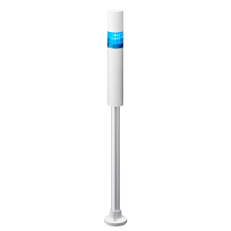 Patlite LR4-1M2PJBW-B 40mm, 1-tier Signal Tower, 100-240V AC, Pole Mount with Circular Bracket and Cable, Flashing/Buzzer, Off-white body, Blue LED Module Patlite LR4-1M2PJBW-B 40mm, 1-tier Signal Tower, 100-240V AC, Pole Mount with Circular Bracket and Cable, Flashing/Buzzer, Off-white body, Blue LED Module