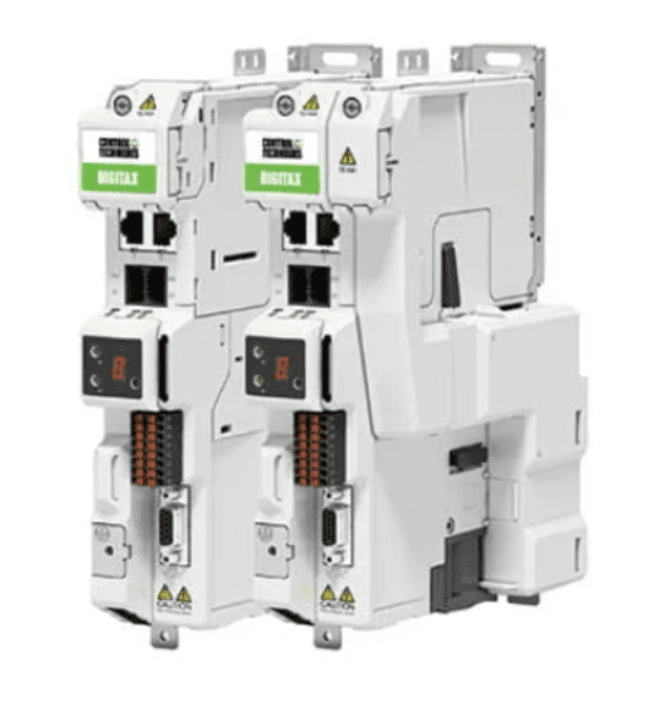 Nidec M751-03200160A10101AB110 NIDEC M751-03200160A10101AB110 is a Variable Speed/Frequency Drive (VSD/VFD) / Inverter from the M751 series designed for variable speed control with dual Safe Torque Off (STO) and module support. It features a compact frame size of 3, measuring H12.91" x W1.58" x D6.85" (H328mm x W40mm x D174mm), and utilizes RS-485 Modbus RTU for communication. This model is rated for a heavy-duty current of 16A and operates on a supply voltage of 200Vac-240Vac (220Vac / 230Vac), suitable for both single-phase (2P) and three-phase (3P) inputs. It is designed to work within an ambient air temperature range of -20°C to +40°C and offers a degree of protection rated at IP20. The network frequency ranges from 60 Hz (supply input) to 0-599 Hz (output). It includes 2 digital inputs and 2 digital outputs (0-24Vdc; source), plus an additional digital output (24Vdc; source), alongside 1 analog input (-10...+10Vdc; differential; 11-bit conversion resolution). The rated active power is 4kW, with a corresponding rated power of 5HP. Nidec M751-03200160A10101AB110 NIDEC M751-03200160A10101AB110 is a Variable Speed/Frequency Drive (VSD/VFD) / Inverter from the M751 series designed for variable speed control with dual Safe Torque Off (STO) and module support. It features a compact frame size of 3, measuring H12.91" x W1.58" x D6.85" (H328mm x W40mm x D174mm), and utilizes RS-485 Modbus RTU for communication. This model is rated for a heavy-duty current of 16A and operates on a supply voltage of 200Vac-240Vac (220Vac / 230Vac), suitable for both single-phase (2P) and three-phase (3P) inputs. It is designed to work within an ambient air temperature range of -20°C to +40°C and offers a degree of protection rated at IP20. The network frequency ranges from 60 Hz (supply input) to 0-599 Hz (output). It includes 2 digital inputs and 2 digital outputs (0-24Vdc; source), plus an additional digital output (24Vdc; source), alongside 1 analog input (-10...+10Vdc; differential; 11-bit conversion resolution). The rated active power is 4kW, with a corresponding rated power of 5HP.