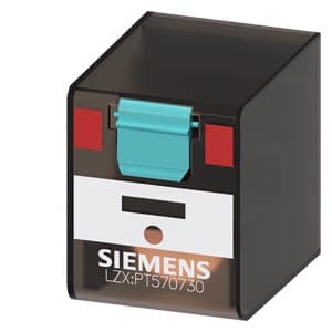 Siemens LZX:PT570730 Plug-in relay, 4 changeover contacts 230 V AC, 6 A, Width 22.5 mm for LZS sockets Siemens LZX:PT570730 Plug-in relay, 4 changeover contacts 230 V AC, 6 A, Width 22.5 mm for LZS sockets