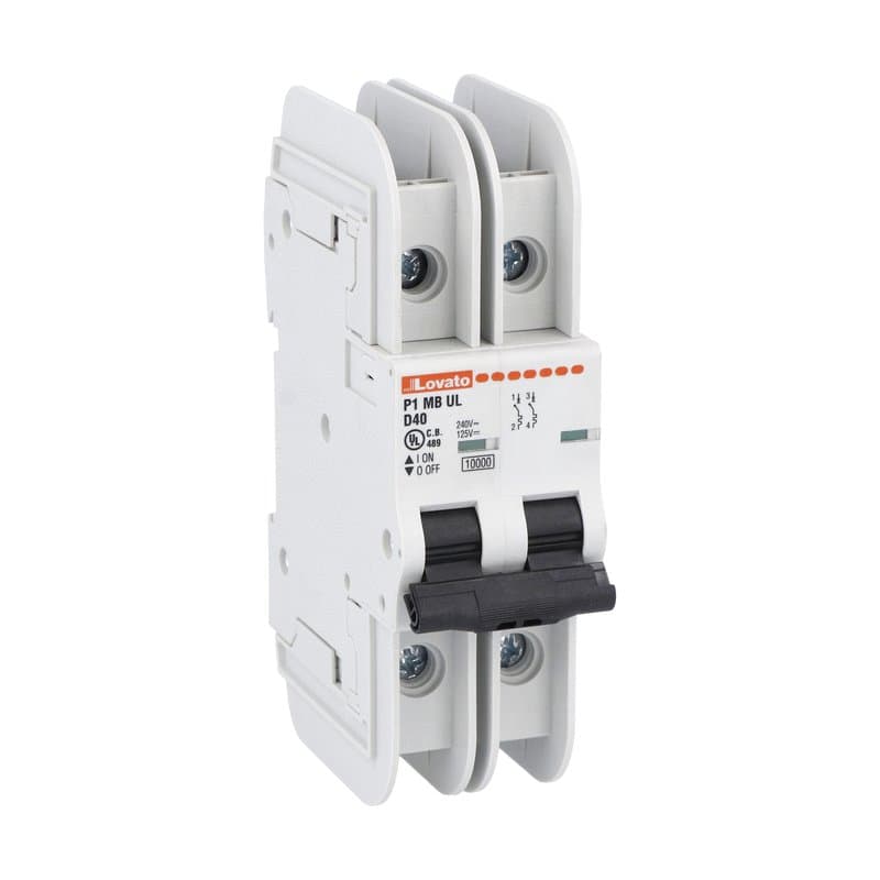 Lovato Electric P1MBUL2PD35 P1MBUL2PD35 Lovato - Miniature circuit breaker, 2P - 10kA. 2 modules, characteristic D, 35A Lovato Electric P1MBUL2PD35 P1MBUL2PD35 Lovato - Miniature circuit breaker, 2P - 10kA. 2 modules, characteristic D, 35A