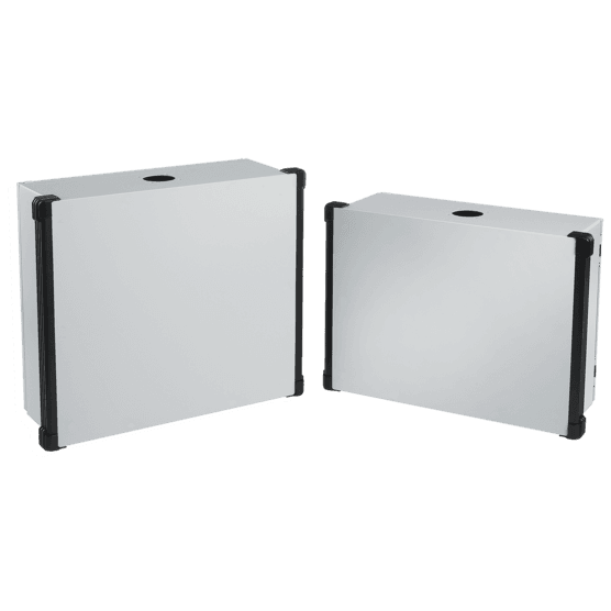 Hoffman CP354530 CONCEPT HMI Enclosure, Black Handles, Type 4, 350x450x300mm, Lt Gray, Steel Hoffman CP354530 CONCEPT HMI Enclosure, Black Handles, Type 4, 350x450x300mm, Lt Gray, Steel