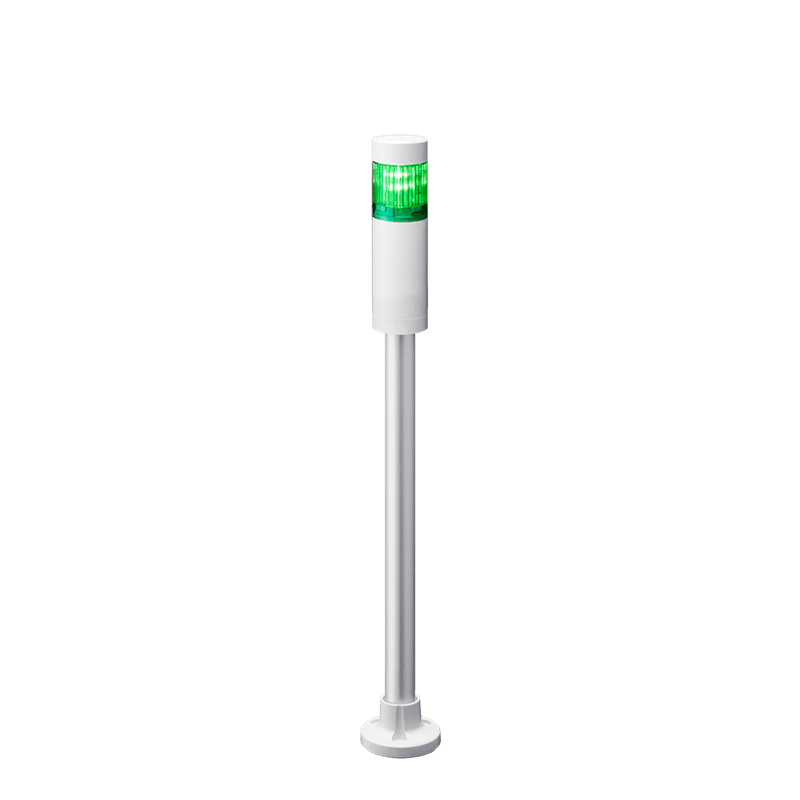 Patlite LR4-102PJNW-G 40mm 1-tier Signal Tower, 24V DC, Pole Mount with Circular Bracket and Cable, No Flashing/Buzzer, Off-white body, Green LED Module Patlite LR4-102PJNW-G 40mm 1-tier Signal Tower, 24V DC, Pole Mount with Circular Bracket and Cable, No Flashing/Buzzer, Off-white body, Green LED Module