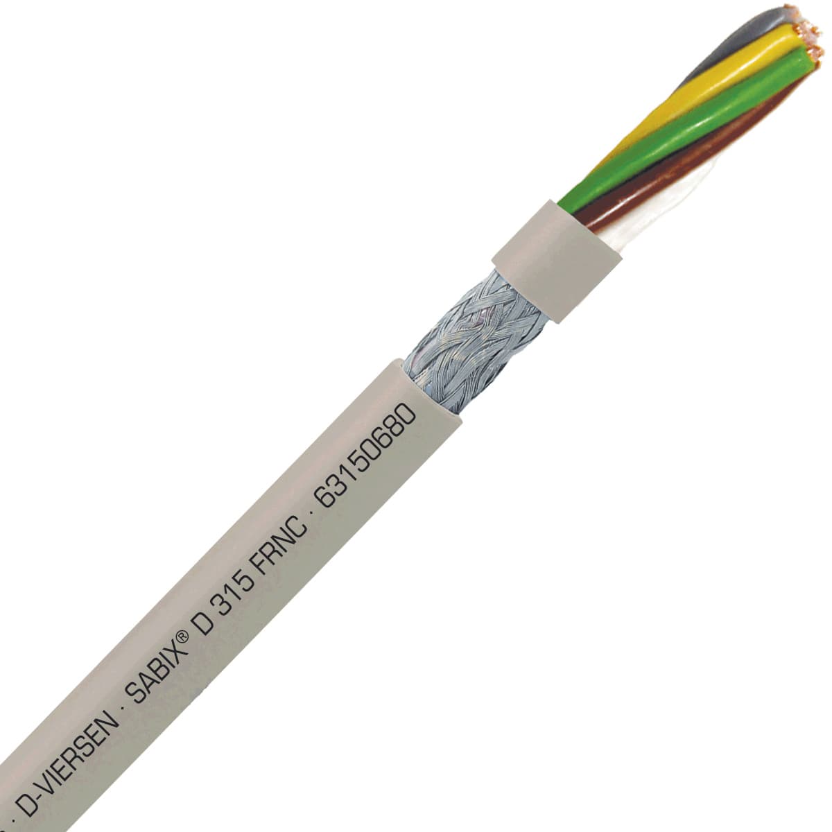SAB 63150680 SABIX D 315 FRNC -18 AWG/6c, halogen-free flame retardant flexible SABIX data cable, CE, RoHS SAB 63150680 SABIX D 315 FRNC -18 AWG/6c, halogen-free flame retardant flexible SABIX data cable, CE, RoHS