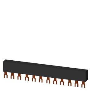 Siemens 3RV1915-1CB 3-phase busbars Modular spacing 45 mm for 4 switches Fork shape connections Siemens 3RV1915-1CB 3-phase busbars Modular spacing 45 mm for 4 switches Fork shape connections