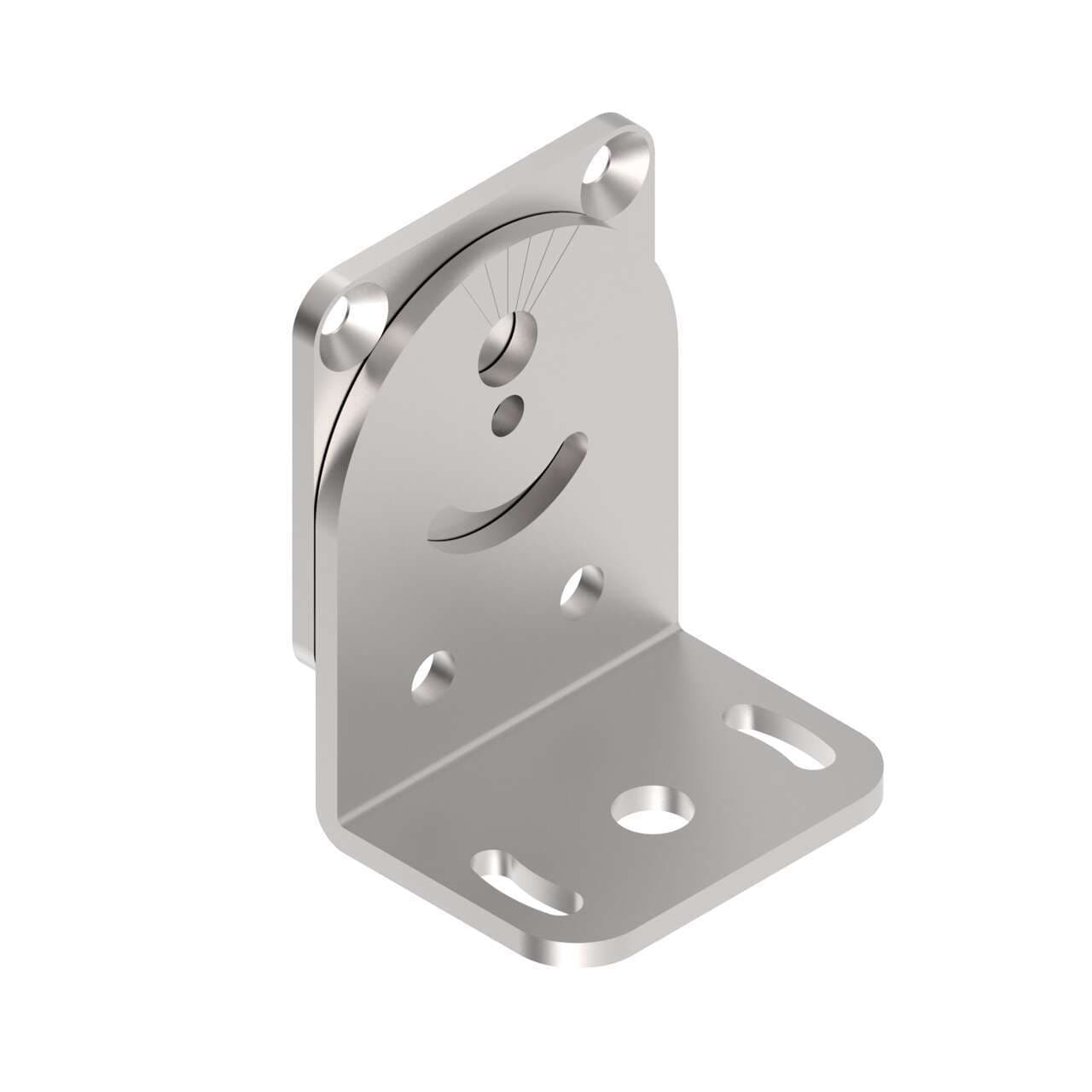Banner SMBABR7RA Replacement Bracket for ABR 7000 Series; Right-Angle Bracket; Zinc-Coated Steel Banner SMBABR7RA Replacement Bracket for ABR 7000 Series; Right-Angle Bracket; Zinc-Coated Steel