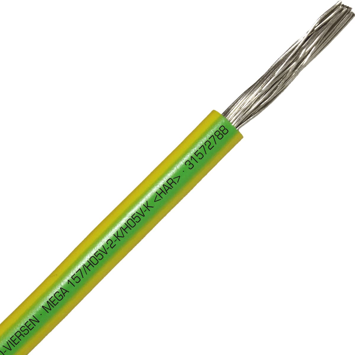 SAB 31572788 MEGA 157/H05V2-K/H05V-K (HAR/UL/CSA/CE) - 8 AWG hook-up wire, Green/Yellow SAB 31572788 MEGA 157/H05V2-K/H05V-K (HAR/UL/CSA/CE) - 8 AWG hook-up wire, Green/Yellow