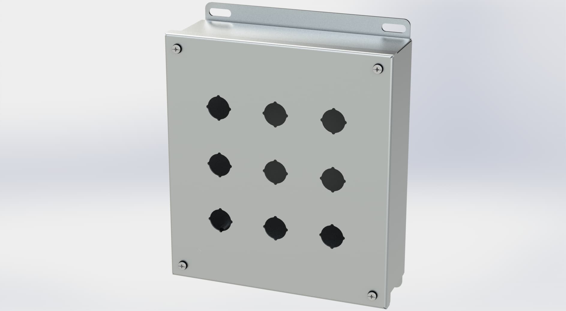 Saginaw Control SCE-9PBSS6I S.S. PB Enclosure, Height:9.50", Width:8.50", Depth:3.00", #4 brushed finish on all exterior surfaces. Saginaw Control SCE-9PBSS6I S.S. PB Enclosure, Height:9.50", Width:8.50", Depth:3.00", #4 brushed finish on all exterior surfaces.