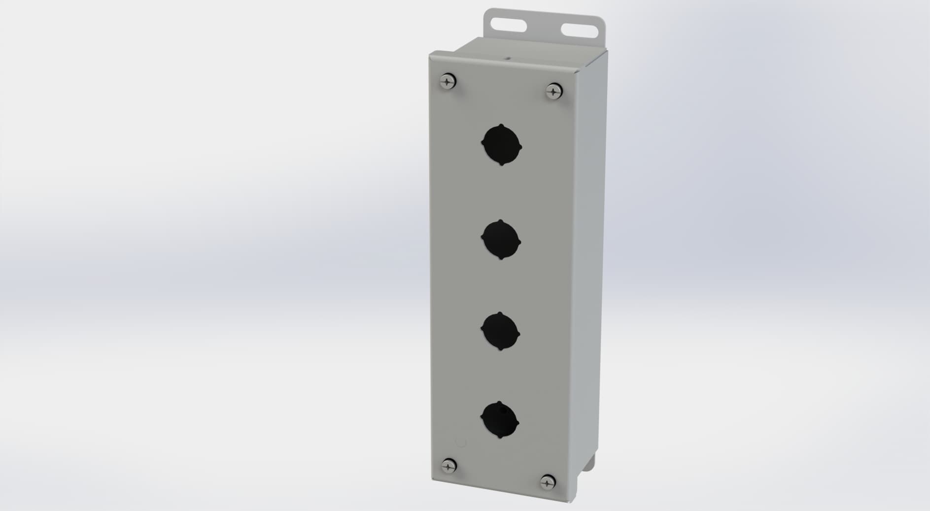 Saginaw Control SCE-4PBI PB Enclosure, Height:10.25", Width:3.25", Depth:2.75", ANSI-61 gray powder coat inside and out. Saginaw Control SCE-4PBI PB Enclosure, Height:10.25", Width:3.25", Depth:2.75", ANSI-61 gray powder coat inside and out.