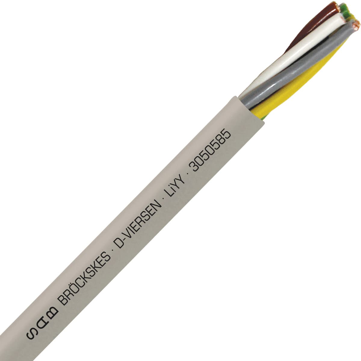 SAB 3050585 LiYY - 16 AWG/5c, multi-conductor signal and control PVC cable with DIN color code SAB 3050585 LiYY - 16 AWG/5c, multi-conductor signal and control PVC cable with DIN color code