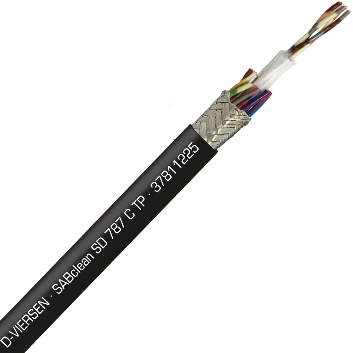 SAB 37811225 SABclean SD 787 C TP - 24 AWG/12pr, continuous flex shielded paired data cable, CE, RoHS SAB 37811225 SABclean SD 787 C TP - 24 AWG/12pr, continuous flex shielded paired data cable, CE, RoHS