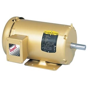 Baldor Electric Company EM3610T-5 General Purpose AC Motor; 3HP Power; 575VAC at 60HZ Voltage; 3 Phase; 3600RPM Speed; 182T Frame; TEFC Enclosure; Foot Mounted Baldor Electric Company EM3610T-5 General Purpose AC Motor; 3HP Power; 575VAC at 60HZ Voltage; 3 Phase; 3600RPM Speed; 182T Frame; TEFC Enclosure; Foot Mounted