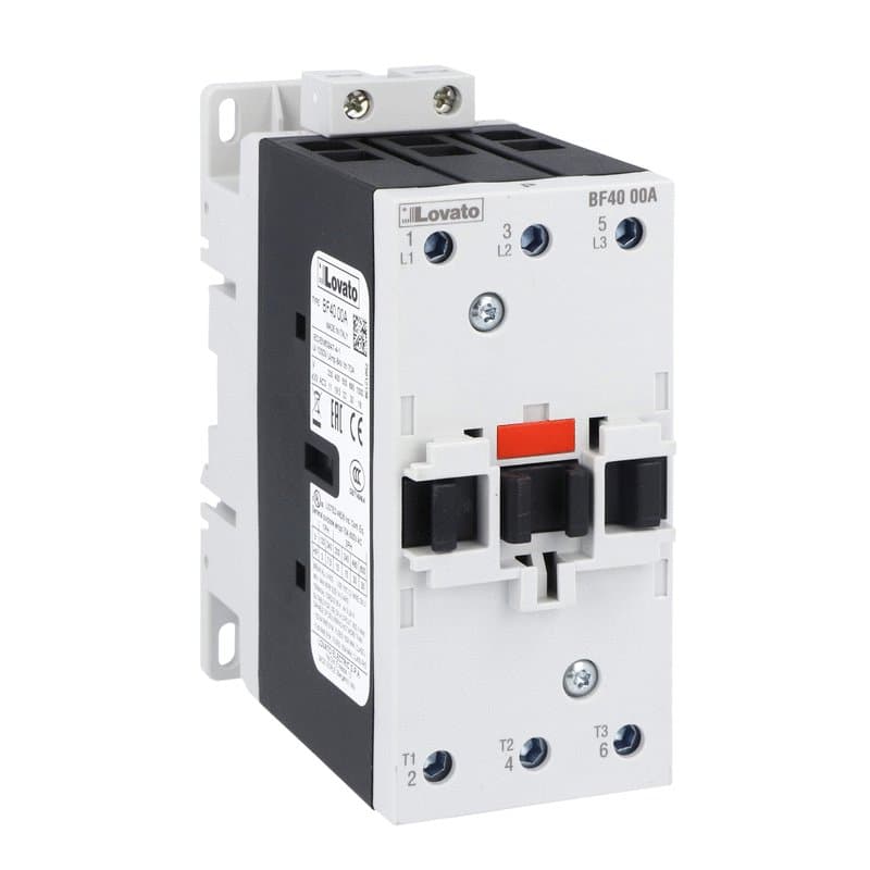 Lovato Electric BF4000A048 BF4000A048 Lovato - Three-pole contactor, IEC operating current Ie (AC3) = 40A, AC coil 50/60Hz, 48VAC Lovato Electric BF4000A048 BF4000A048 Lovato - Three-pole contactor, IEC operating current Ie (AC3) = 40A, AC coil 50/60Hz, 48VAC