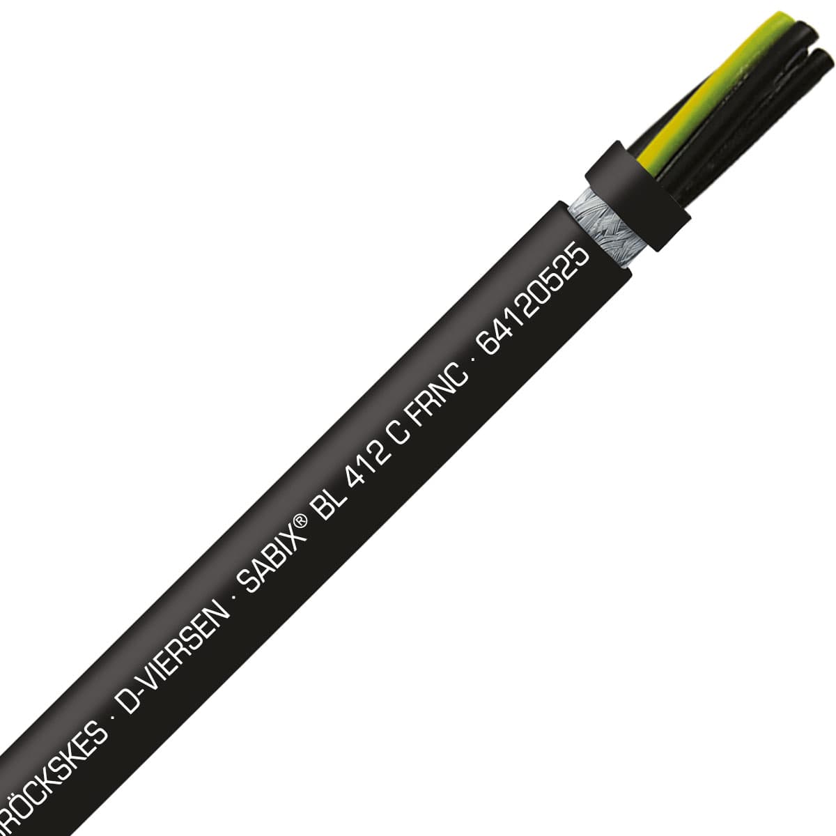 SAB 64120525 SABIX BL 412 C FRNC - 14 AWG/5c, shielded halogen-free flame retardant flexible power cable for shipboard, DNV-GL, CE, RoHS SAB 64120525 SABIX BL 412 C FRNC - 14 AWG/5c, shielded halogen-free flame retardant flexible power cable for shipboard, DNV-GL, CE, RoHS