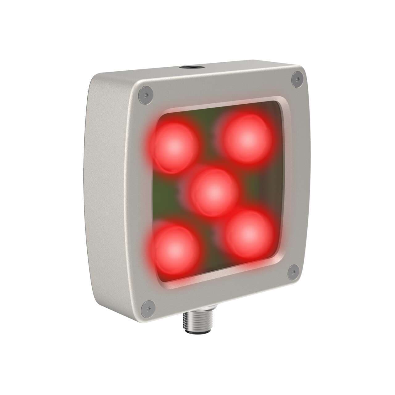 Banner LEDRA70AP5-XQ Vision Light - 70 mm Area - IP68; 5 High Intensity Red LEDs - 24 V dc; Clear Plastic Window; Requires Cable MQDC20-xxx Banner LEDRA70AP5-XQ Vision Light - 70 mm Area - IP68; 5 High Intensity Red LEDs - 24 V dc; Clear Plastic Window; Requires Cable MQDC20-xxx