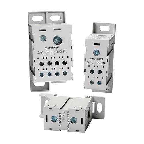 Mersen FSPDB2A FSPDB2A Mersen FSPDB Series UL 1059 Finger-Safe Power Distribution Block 600V 175A - 175A Tin-plated Aluminum 1-Pole 1 - 4 openings; 2/0 - #14 --- #2 - #14 Mersen FSPDB2A FSPDB2A Mersen FSPDB Series UL 1059 Finger-Safe Power Distribution Block 600V 175A - 175A Tin-plated Aluminum 1-Pole 1 - 4 openings; 2/0 - #14 --- #2 - #14