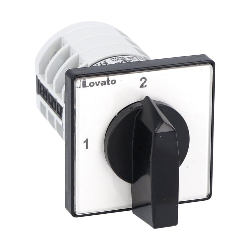 Lovato Electric 7GN1256U 7GN1256U Lovato - Rotary cam switch 7GN series, changeover switch without 0, 3 poles 16A, for front mounting with black handle, front plate 48X48mm Lovato Electric 7GN1256U 7GN1256U Lovato - Rotary cam switch 7GN series, changeover switch without 0, 3 poles 16A, for front mounting with black handle, front plate 48X48mm