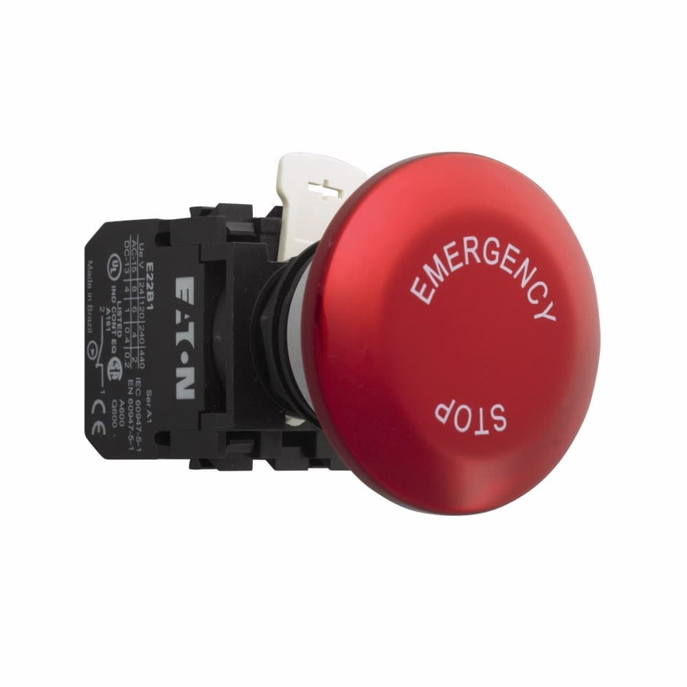 Eaton E22JLB2N8B E22JLB2N8B Eaton - Eaton E22 pushbutton, E22 Pushbutton, 22.5 mm, Non-Metallic Heavy-Duty, 50 mm, NEMA 3, 3R, 4, 4X, 12, 13, Non-illuminated, Maintained, two-position push-pull, Red actuator, Jumbo mushroom , Anodized aluminum, EMERGENCY STOP Eaton E22JLB2N8B E22JLB2N8B Eaton - Eaton E22 pushbutton, E22 Pushbutton, 22.5 mm, Non-Metallic Heavy-Duty, 50 mm, NEMA 3, 3R, 4, 4X, 12, 13, Non-illuminated, Maintained, two-position push-pull, Red actuator, Jumbo mushroom , Anodized aluminum, EMERGENCY STOP