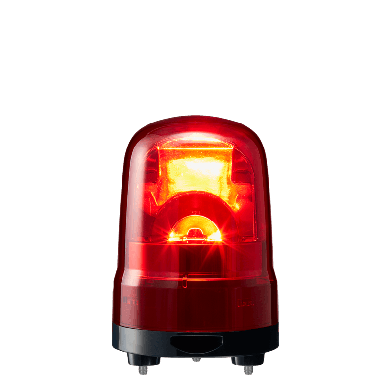 Patlite SKH-M2TB-R 100mm, Rotating Signal Beacon, 100-240V AC, 3-Screw Mount with Terminal Block, Buzzer, Red Patlite SKH-M2TB-R 100mm, Rotating Signal Beacon, 100-240V AC, 3-Screw Mount with Terminal Block, Buzzer, Red