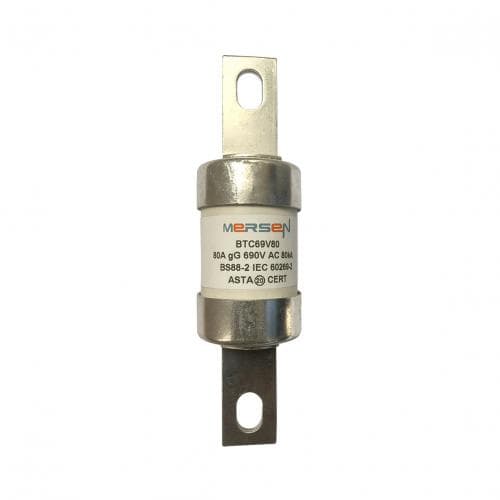 Mersen B1019775 Central Bolted Tag fuse-links gG BTC 690VAC/460VDC 80A Mersen B1019775 Central Bolted Tag fuse-links gG BTC 690VAC/460VDC 80A