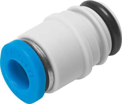 Festo 132622 cartridge QSPKG10-4 With push-in connector, straight Size: Mini, Nominal size: 2,3 mm, Type of seal on screw-in stud: O-ring, Assembly position: Any, Container size: 10 Festo 132622 cartridge QSPKG10-4 With push-in connector, straight Size: Mini, Nominal size: 2,3 mm, Type of seal on screw-in stud: O-ring, Assembly position: Any, Container size: 10