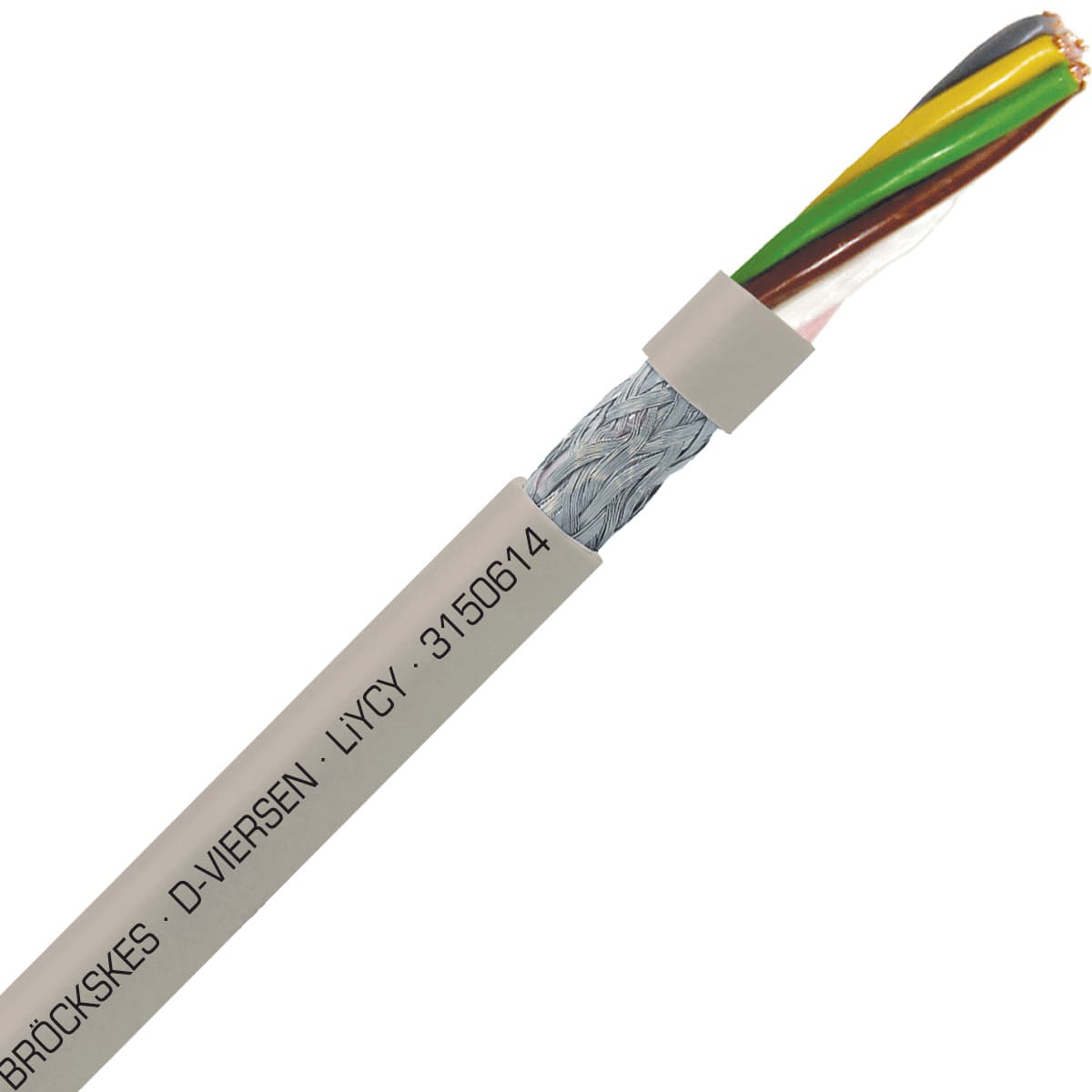 SAB 3150614 LiYCY - 26 AWG/6c, shielded multi-conductor signal and control PVC cable with DIN color code SAB 3150614 LiYCY - 26 AWG/6c, shielded multi-conductor signal and control PVC cable with DIN color code