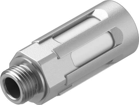 Festo 6841 silencer U-1/8-B For reducing noise and avoiding contamination at the exhaust ports of pneumatic components. Assembly position: Any, Operating pressure complete temperature range: 0 - 10 bar, Flow rate to atmosphere: 1340 l/min, Operating medium: Compress Festo 6841 silencer U-1/8-B For reducing noise and avoiding contamination at the exhaust ports of pneumatic components. Assembly position: Any, Operating pressure complete temperature range: 0 - 10 bar, Flow rate to atmosphere: 1340 l/min, Operating medium: Compress