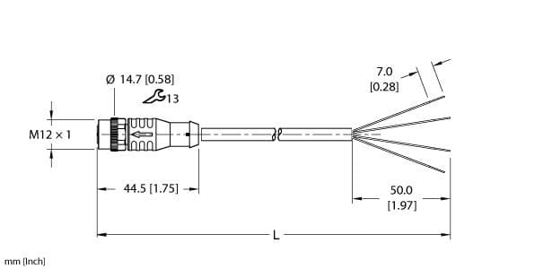 EKRB-A4.400-GC2K-5 Part Image. Manufactured by Turck.