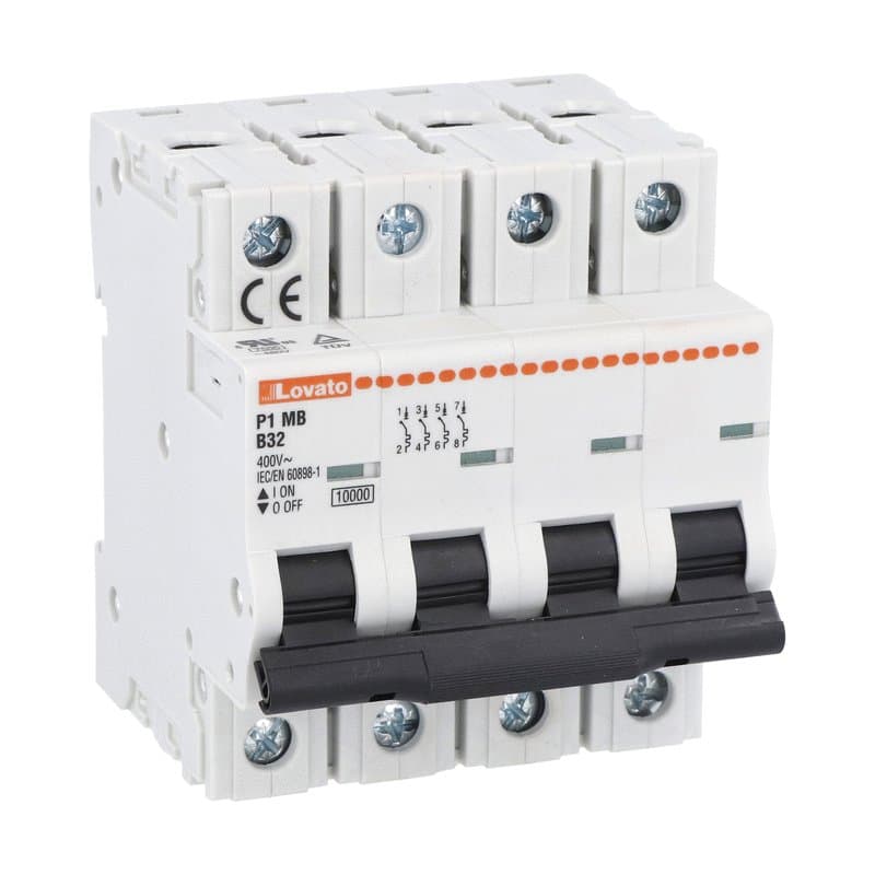 Lovato Electric P1MB4PB50 P1MB4PB50 Lovato - Miniature circuit breaker, 4P - 10kA. 4 modules, characteristic B, 50A Lovato Electric P1MB4PB50 P1MB4PB50 Lovato - Miniature circuit breaker, 4P - 10kA. 4 modules, characteristic B, 50A