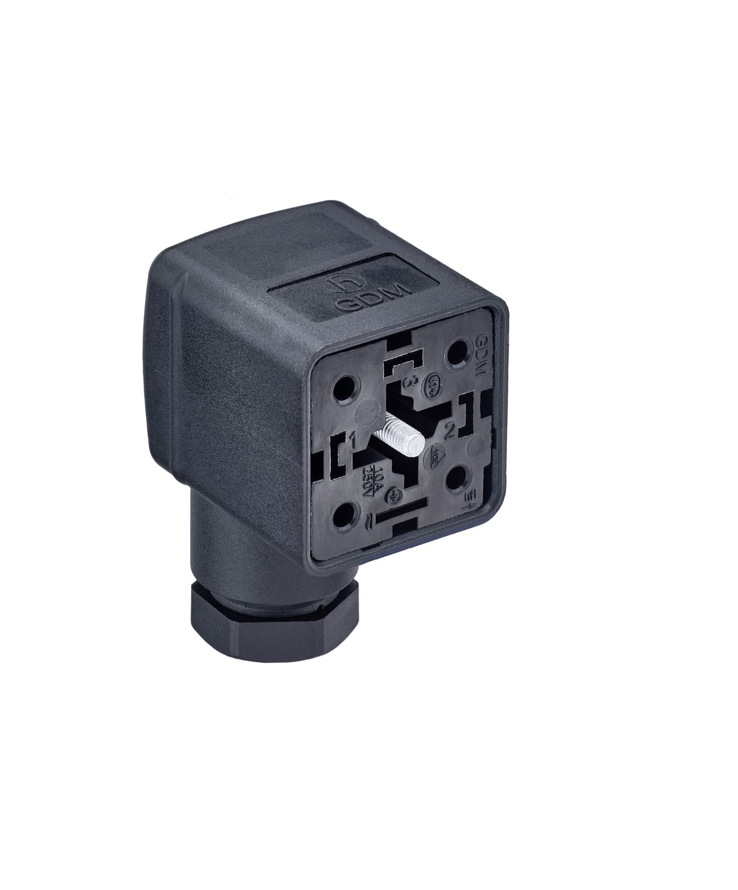 Belden 14122 GDM Standard DIN Standard Field Attachable Connector: Form A, 4-pin (3+1PE; PE across cable outlet), black housing, screw type, PG11; without circuitry, 230 V AC/DC, 16 A, GDM31AB-A0U-10F Belden 14122 GDM Standard DIN Standard Field Attachable Connector: Form A, 4-pin (3+1PE; PE across cable outlet), black housing, screw type, PG11; without circuitry, 230 V AC/DC, 16 A, GDM31AB-A0U-10F