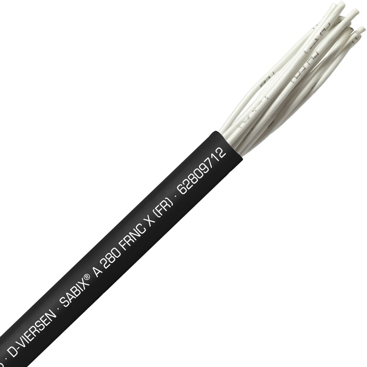 SAB 62809712 SABIX A 280 FRNC X (FR) -18 AWG/12c, halogen-free fire resistant control cable, CE, RoHS SAB 62809712 SABIX A 280 FRNC X (FR) -18 AWG/12c, halogen-free fire resistant control cable, CE, RoHS