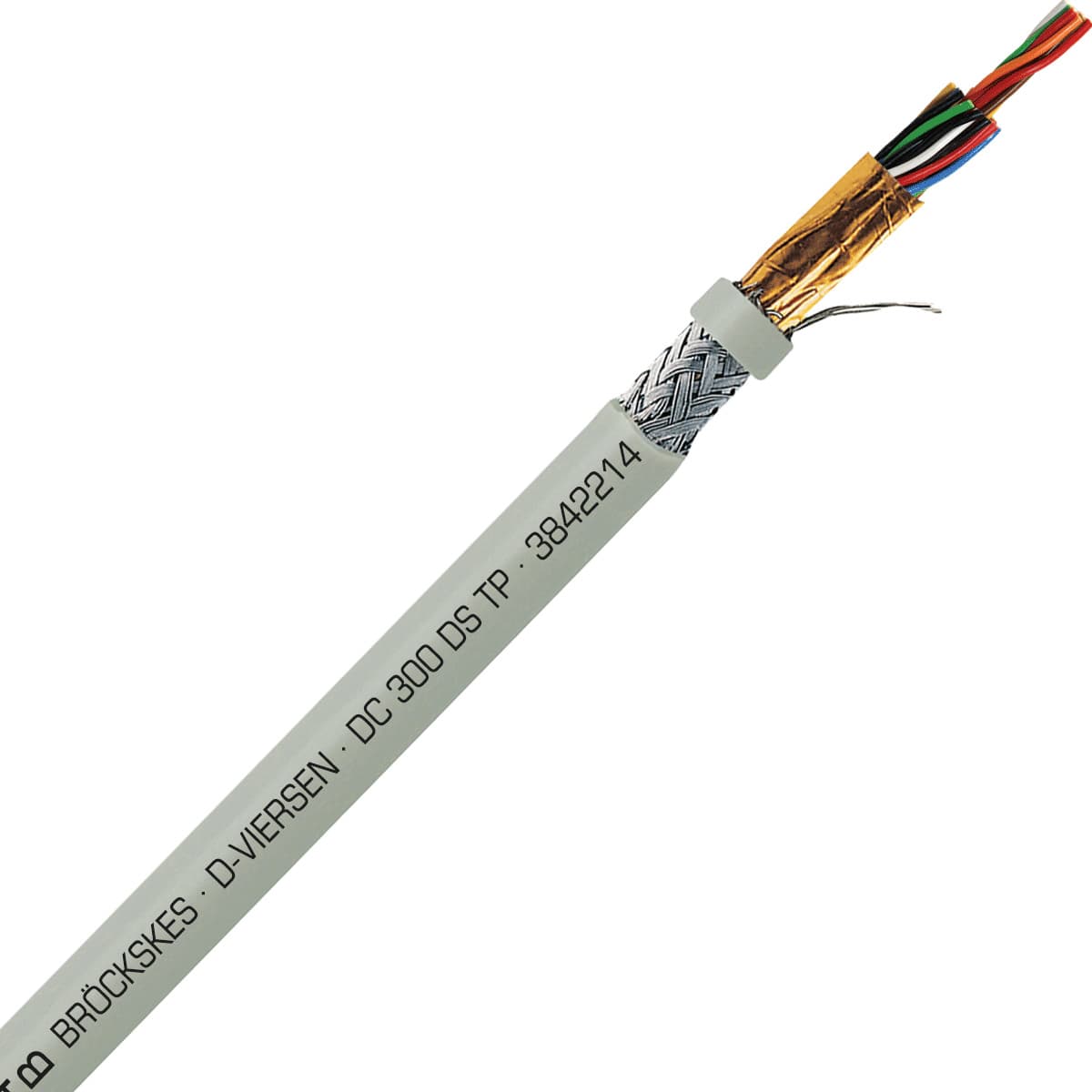 SAB 3842214 DC 300 DS TP- 22 AWG/14pr, multi-paired double shielded PVC signal and control cable, AWM SAB 3842214 DC 300 DS TP- 22 AWG/14pr, multi-paired double shielded PVC signal and control cable, AWM