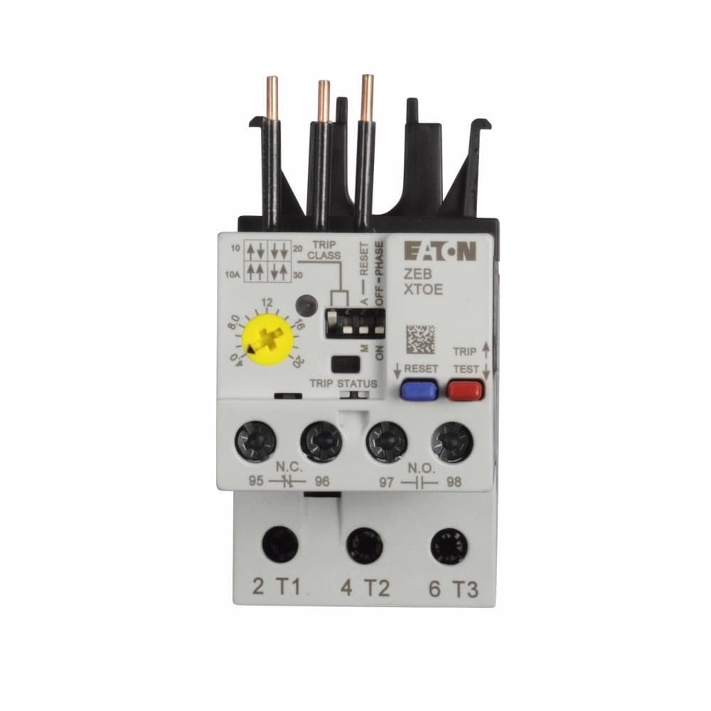Eaton XTOE020BCS XTOE020BCS Eaton - Eaton C440 electronic overload relay, XT IEC Electronic Overload Relay, 4-20A overload range, 45 mm Frame size, NO-NC contact configuration, Direct to contactor mounting, Selectable - 10A, 10, 20, 30 trip type Eaton XTOE020BCS XTOE020BCS Eaton - Eaton C440 electronic overload relay, XT IEC Electronic Overload Relay, 4-20A overload range, 45 mm Frame size, NO-NC contact configuration, Direct to contactor mounting, Selectable - 10A, 10, 20, 30 trip type