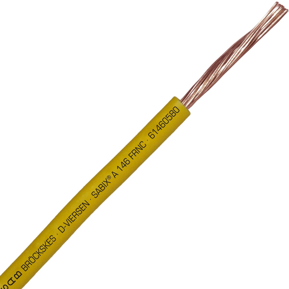 SAB 61460580 SABIX A 146 FRNC - 16 AWG/1c, flame retardant halogen-free 500V yellow hook-up wire, CE, RoHS SAB 61460580 SABIX A 146 FRNC - 16 AWG/1c, flame retardant halogen-free 500V yellow hook-up wire, CE, RoHS