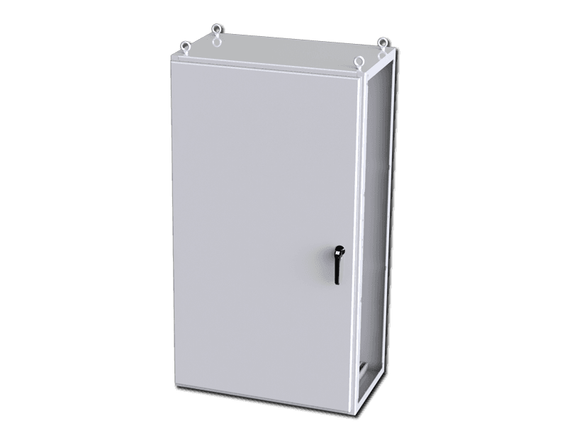 Saginaw Control SCE-S181006LG 1DR IMS Enclosure, Height:70.87", Width:39.37", Depth:22.00", Powder coated RAL 7035 gray inside and out. Saginaw Control SCE-S181006LG 1DR IMS Enclosure, Height:70.87", Width:39.37", Depth:22.00", Powder coated RAL 7035 gray inside and out.