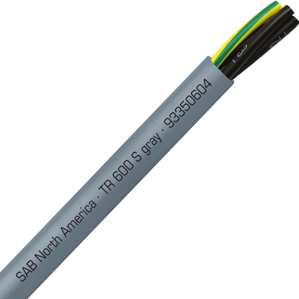 SAB 93350604 TR 600 S gray - 6 AWG/4c, oil resistant flexible exposed run tray cable, UL, CSA, WTTC, NFPA 79, CE, RoHS SAB 93350604 TR 600 S gray - 6 AWG/4c, oil resistant flexible exposed run tray cable, UL, CSA, WTTC, NFPA 79, CE, RoHS