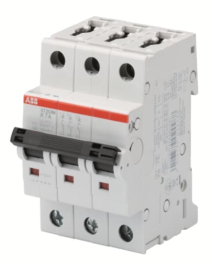 ABB Control ST203M-D1.6 Supplementary Curcuit Protector, 3 pole, 1.6 Amp, 277 VAC, D Curve, UL 1077 ABB Control ST203M-D1.6 Supplementary Curcuit Protector, 3 pole, 1.6 Amp, 277 VAC, D Curve, UL 1077