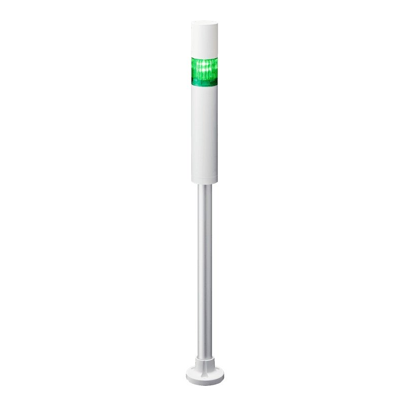 Patlite LR4-1M2PJBW-G 40mm, 1-tier Signal Tower, 100-240V AC, Pole Mount with Circular Bracket and Cable, Flashing/Buzzer, Off-white body, Green LED Module Patlite LR4-1M2PJBW-G 40mm, 1-tier Signal Tower, 100-240V AC, Pole Mount with Circular Bracket and Cable, Flashing/Buzzer, Off-white body, Green LED Module